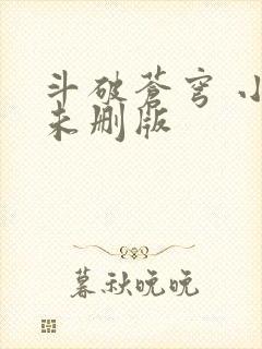 斗破苍穹 小说未删版