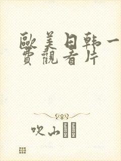 欧美日韩一级免费观看片