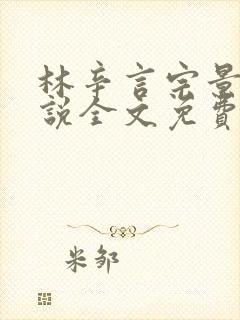 林辛言宗景灏小说全文免费阅读完结
