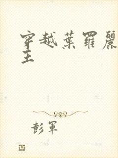 穿越叶罗丽双男主