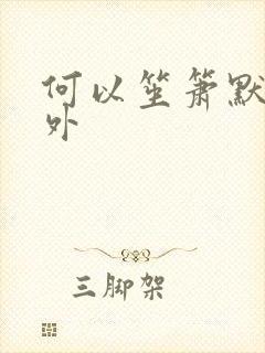 何以笙箫默新番外