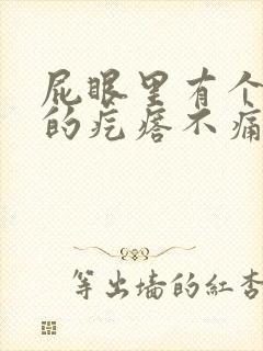 屁眼里有个硬硬的疙瘩不痛不痒