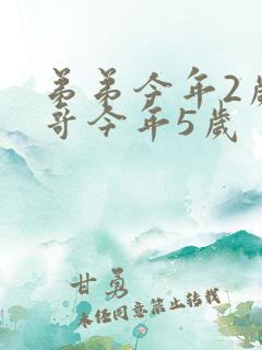 弟弟今年2岁哥哥今年5岁