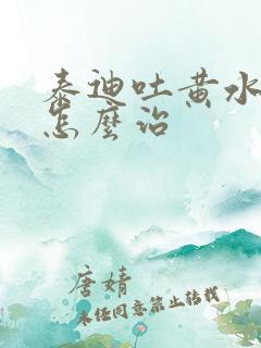 泰迪吐黄水有沫怎么治