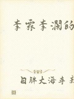 李霖李澜的小说