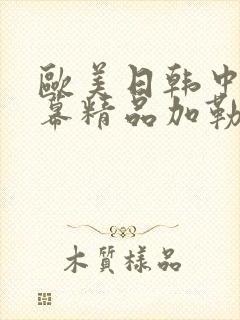 欧美日韩中文字幕精品加勒比