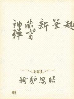 神藏新笔趣阁无弹窗