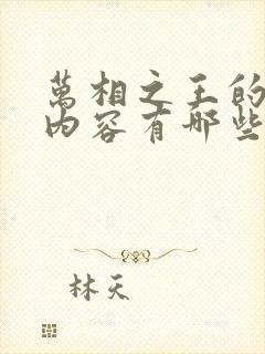 万相之王的更新内容有哪些