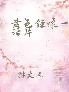 黄色录像一级生活片