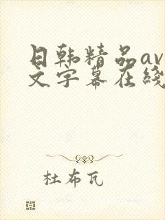 日韩精品av中文字幕在线观看