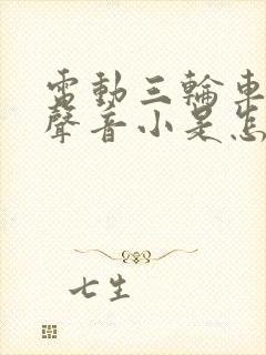 电动三轮车喇叭声音小是怎么回事