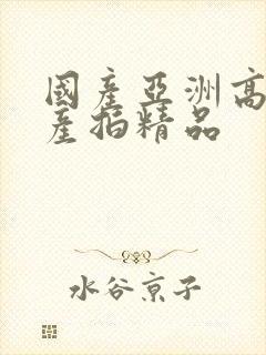 国产亚洲高清国产拍精品