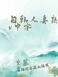 日韩人妻熟女av中字