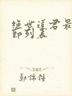 绝世道君最新章节列表