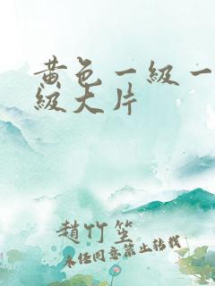 黄色一级一级一级大片