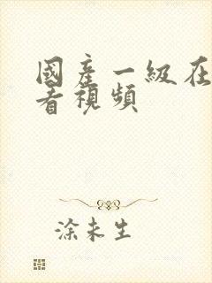 国产一级在线观看视频