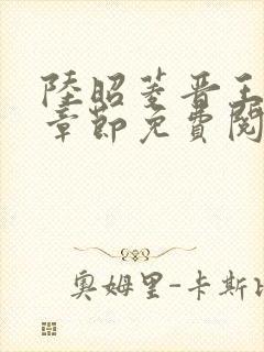 陆昭菱晋王最新章节免费阅读