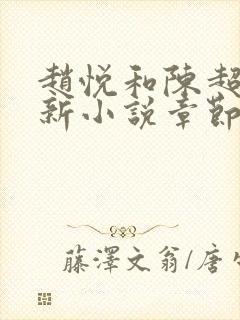 赵悦和陈超的最新小说章节更新时间