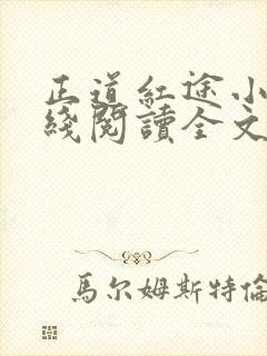 正道红途小说在线阅读全文无弹窗