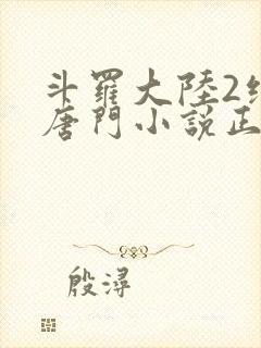 斗罗大陆2绝世唐门小说正版