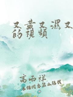 又黄又湿又高潮的视频