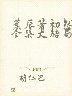 叶辰萧初然小说全集大结局