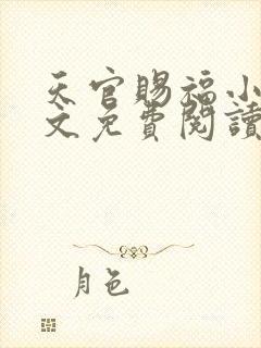 天官赐福小说全文免费阅读未删减无