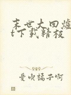 末世大回炉txt下载精校