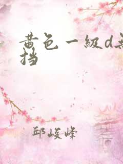 黄色一级d无遮挡