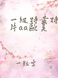 一级特黄特色大片aa欧美