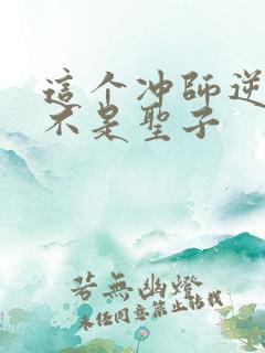 这个冲师逆徒才不是圣子