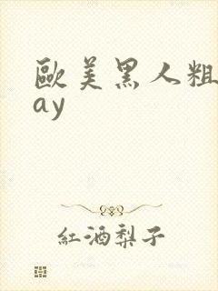 欧美黑人粗大gay