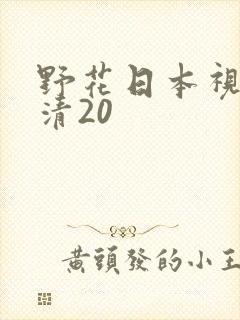 野花日本视频高清20
