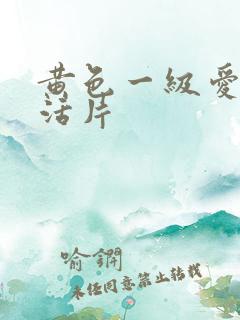 黄色一级爱情生活片