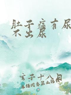 肚子痛有尿意排不出尿