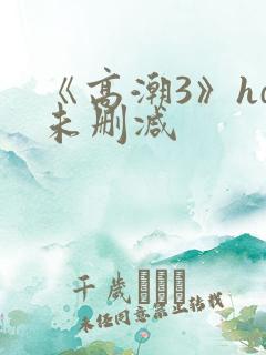 《高潮3》hd未删减