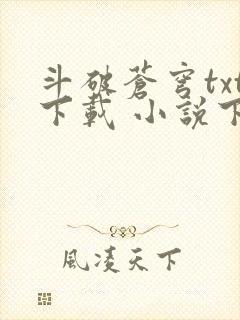 斗破苍穹txt下载 小说下载