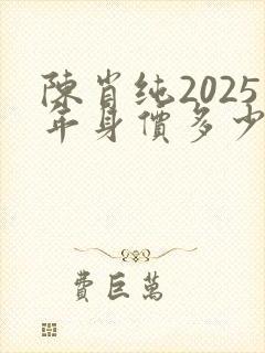 陈肖纯2025年身价多少