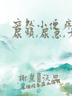 突然小便疼痛,尿频,尿急,少量出血