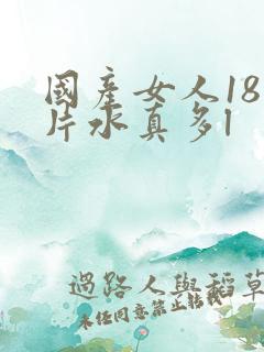 国产女人18毛片水真多l