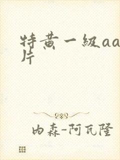 特黄一级aaa片