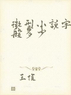 微型小说字数一般多少