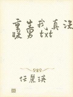 重生我真没想当暖男 txt