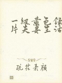 一级黄色录像影片夫妻生活影片