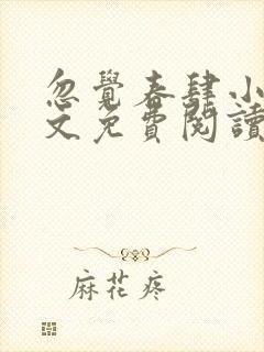 忽觉春肆小说全文免费阅读无弹窗