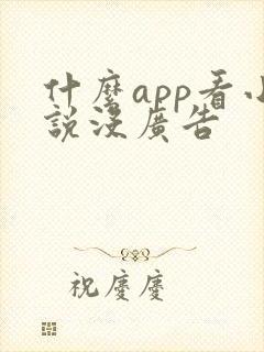 什么app看小说没广告