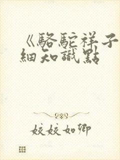 《骆驼祥子》详细知识点