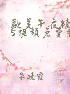 欧美午夜精品95视频免费观看