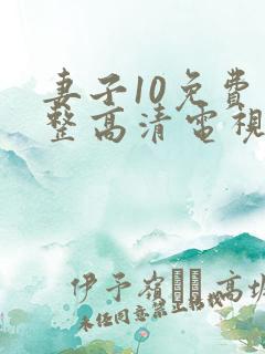 妻子10免费完整高清电视剧在线看