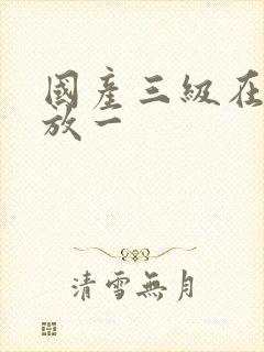 国产三级在线播放一